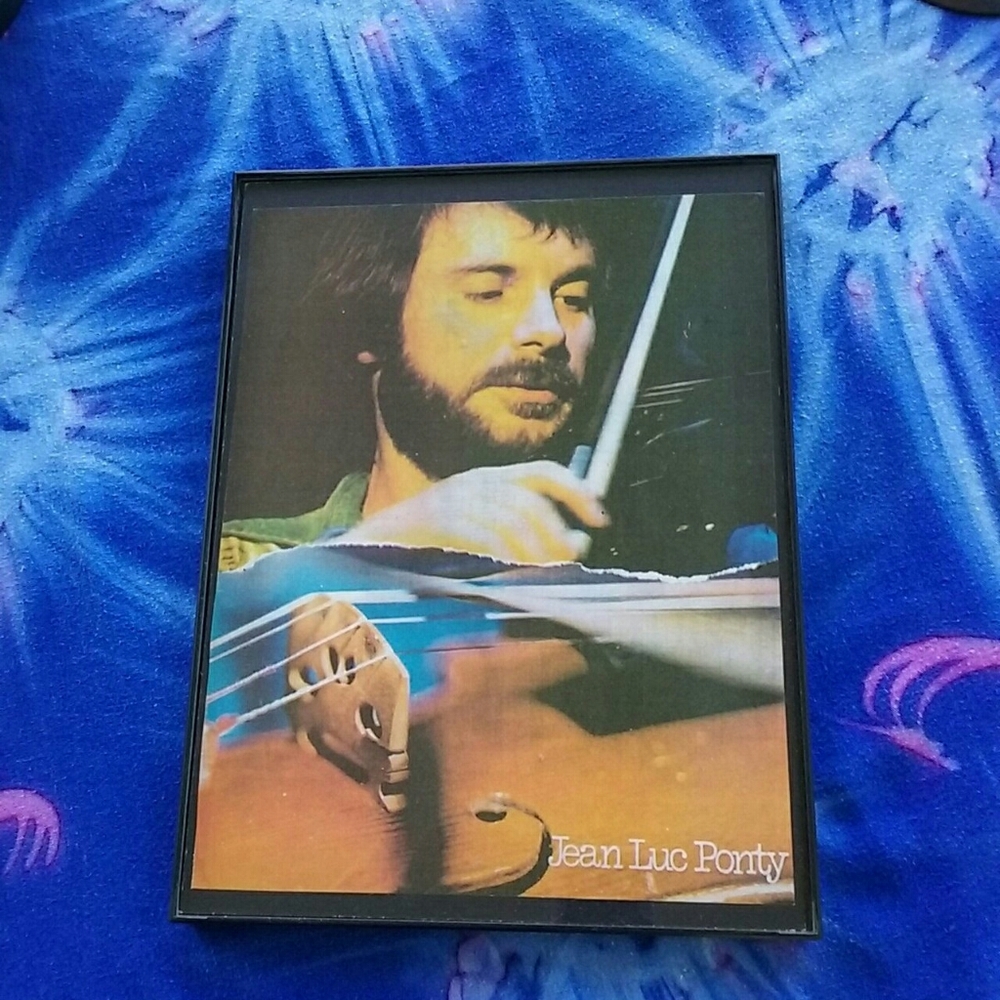 1970s Jean Luc Ponty European Rare Vintage Jazz Music 1970s Wall Decor